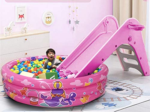 image for Big Summer 3 Rings Kiddie Pool, 48”X12”, Kids Swimming Pool, Infla