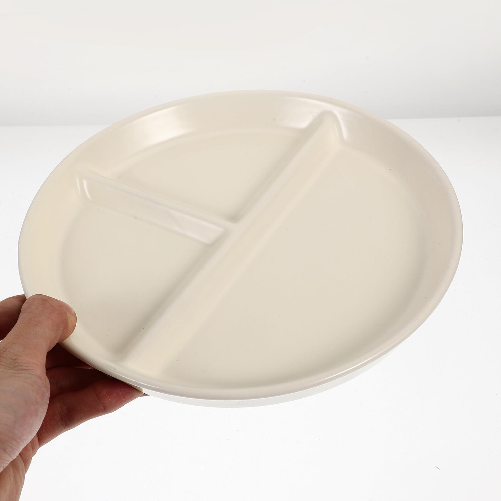 Assiette Divisée en Céramique à 3 Compartiments pour Adulte