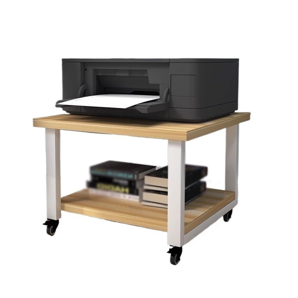 Soporte para impresora, estante móvil para impresora debajo de la mesa, estante de almacenamiento para el hogar (un color M: 50 x 50 x 50 cm)