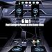 Super Fast Charge USB C Car Phone Charger Adapter 6 in 1 with Voltage Display 250W Multi Port Cigarette Lighter USB Charger with Volt Meter for iPhone 16 15 Pro Max 14 Plus 13 Samsung Android Phone