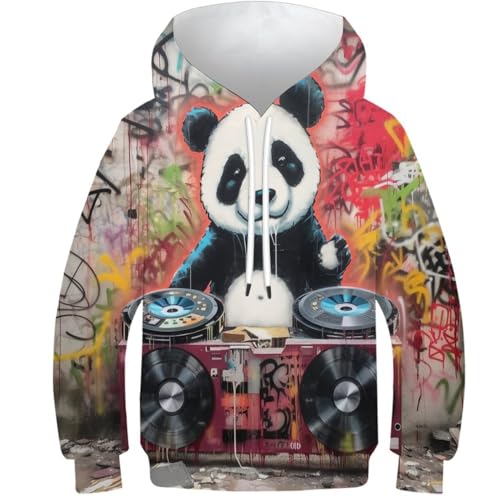 Sweat à capuche panda 3D : le vêtement d'hiver idéal pour le collège