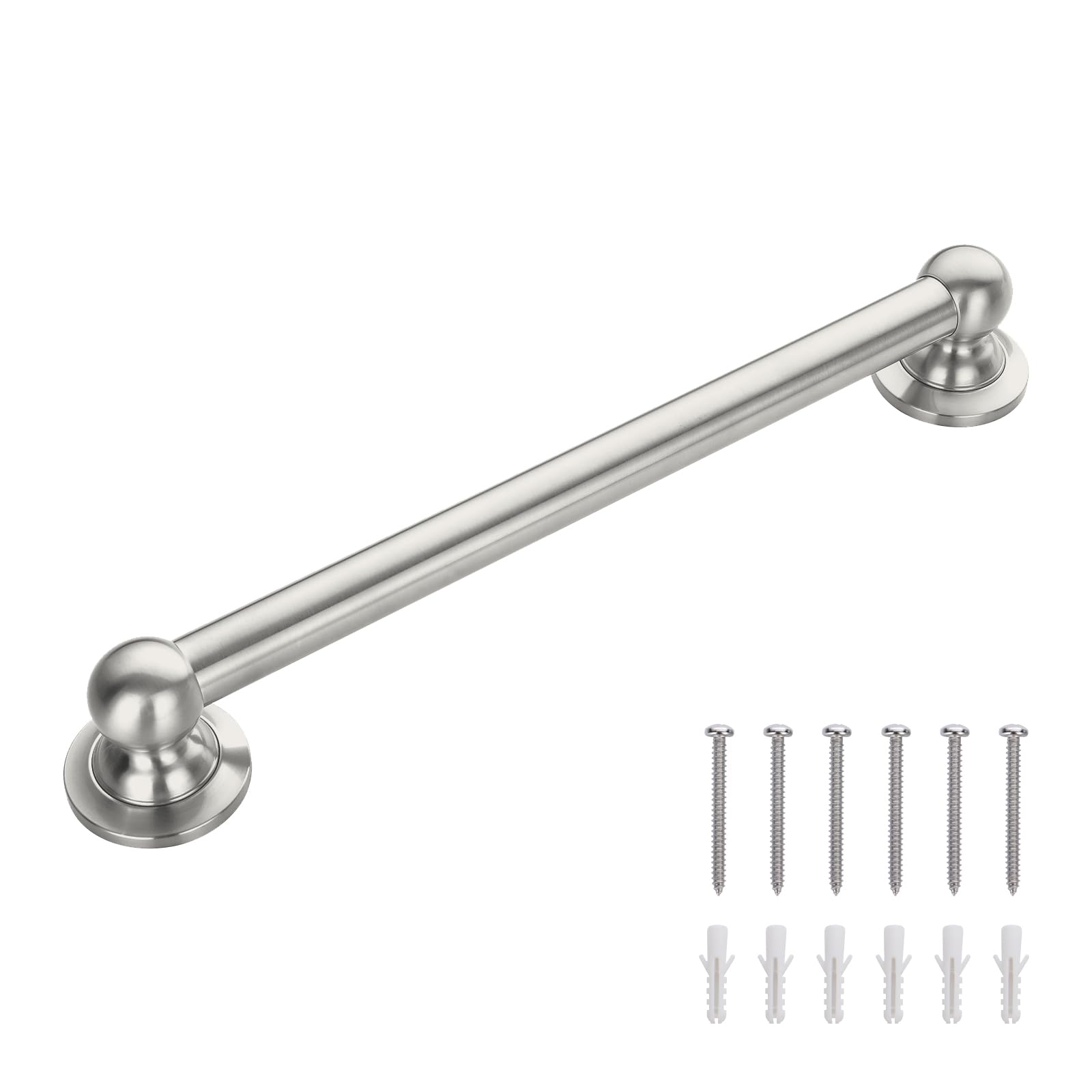 Raemnaky Anti Slip Shower Grab Bar, Safety Bathroom Assist Handle, ADA Compliant Handrail, Heavy Duty Handicap Grab Bars for Elderly, Injured, Senior,