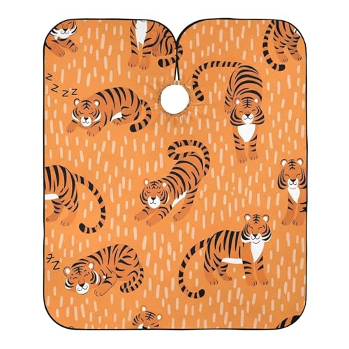 Capa de peluquería impermeable para hombre con cierre ajustable miniatura 2