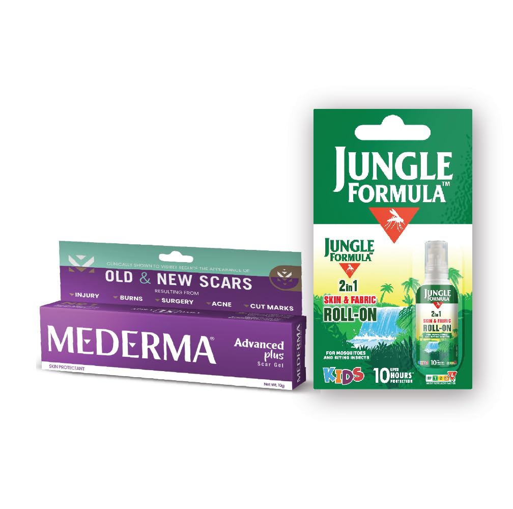 MEDERMA Advanced Plus for Scar (10g) & Jungle Formula 2 in 1 Skin & Fabric ROLL-ON For Mosquitos & Insects 10ML (Combo) (B0CZHJB7TK) Amazon Price History, Amazon Price Tracker