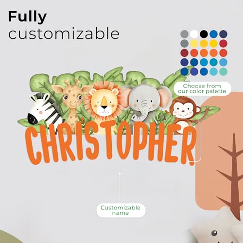 Vinilo decorativo safari para pared personalizado CRYPTONITE miniatura 2