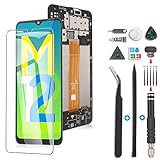 🎁Alta calidad para reemplazo de pantalla LCD Galaxy M12 y herramientas de reparación gratuitas, las herramientas incluyen: Destornillador de precisión 、Herramienta de palanca triangular de plástico 、Herramienta de palanca de apertura de acero inoxidable 、Pinzas de precisión antiestáticas 、Spudger antiestático 、Ventosa 、Expulsión de pasador de bandeja de tarjeta SIM 、A un lado Adhesivo.Las pantallas y herramientas se empaquetan en una bolsa protectora y no se dañan o aplastan fácilmente.