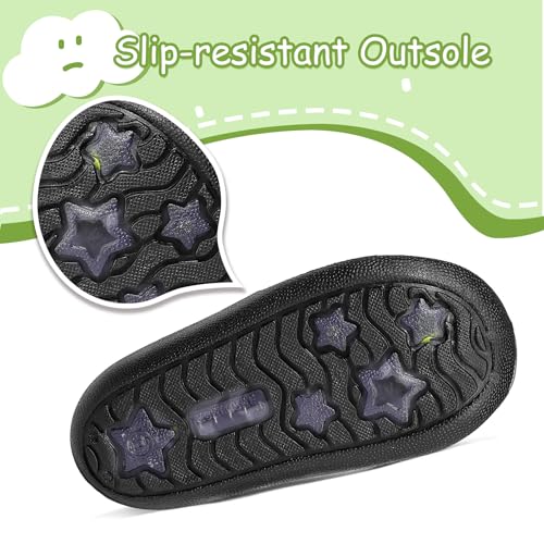 K KomForme Toddler Rain Boots Baby Easy-on Rain Shoes Lightweight Waterproof for Boys and Girls4