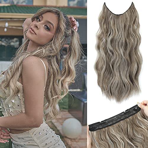 Halo Hair Extensions 20 Inch Invisible Wire Secret Hairpieces with