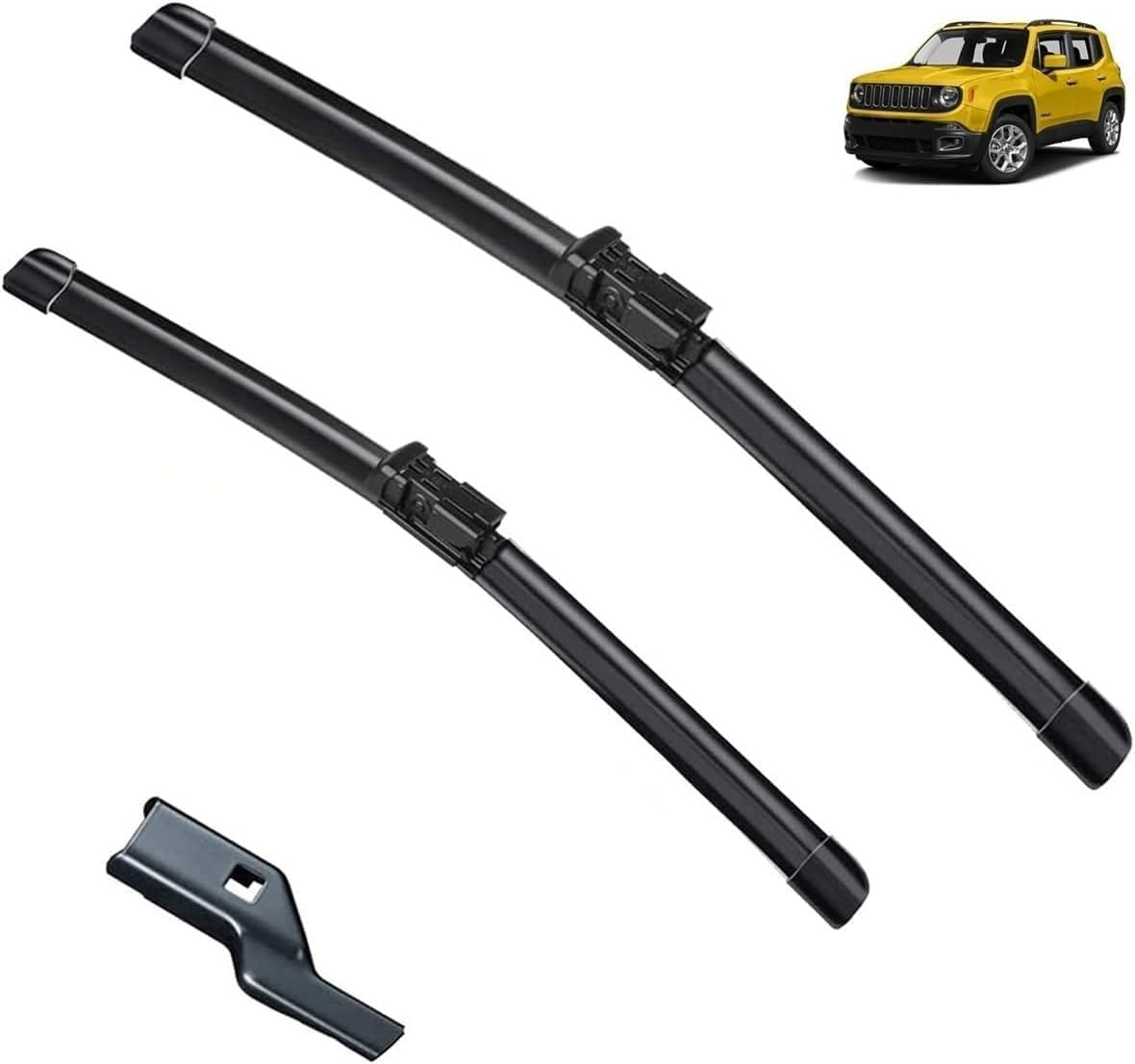 Balais d'essuie-glace Jeep Renegade BU 2014-2019 brosses de fenêtre et pare-brise avant