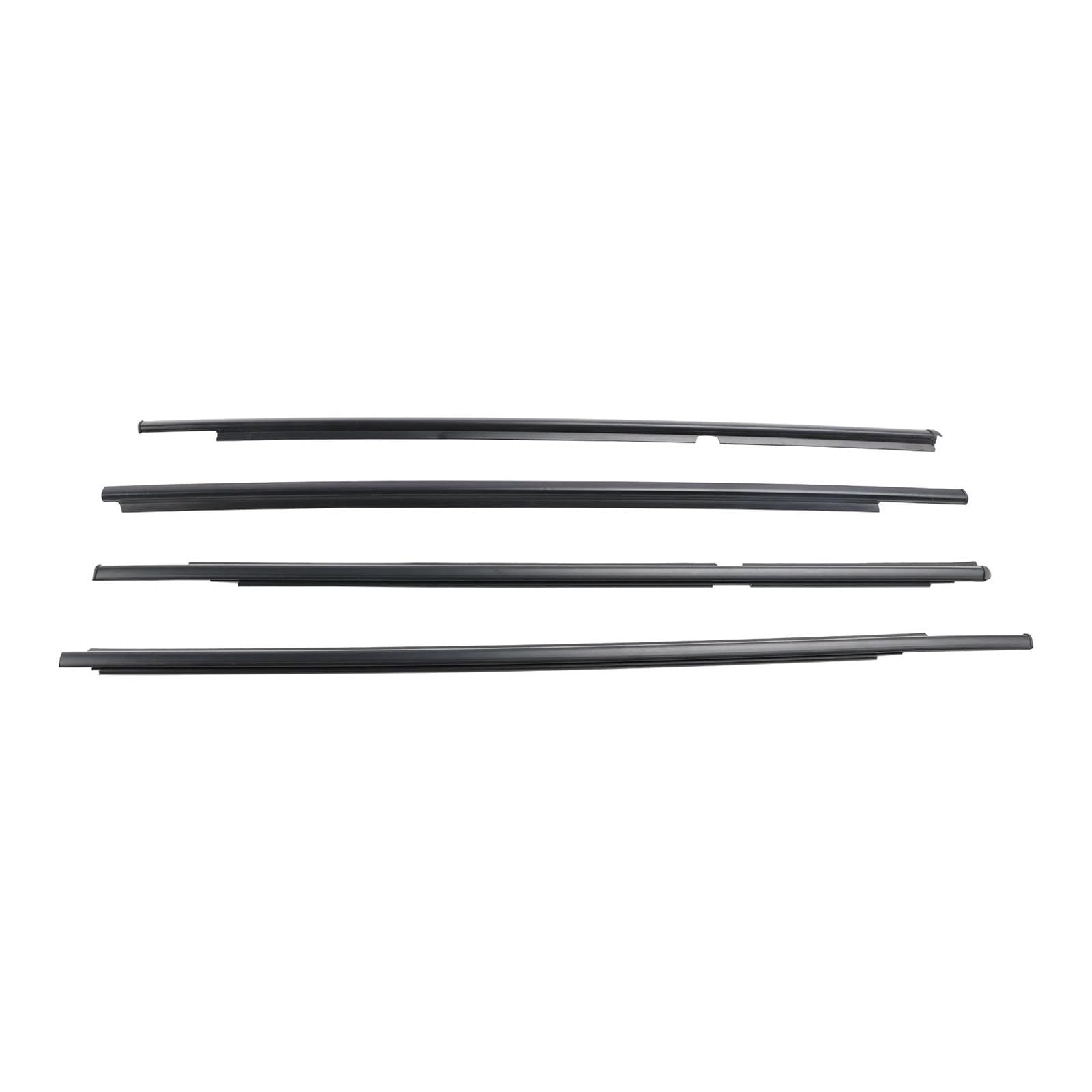 4pcs Outer Door Glass Weatherstrip Moulding For Toyota For Yaris For Vitz 2005-2010 ATGCBCAUF