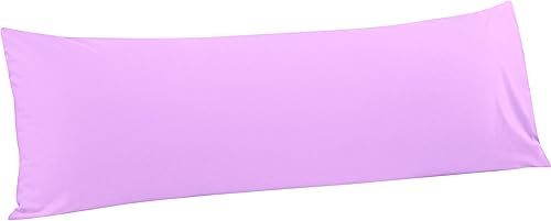 FLXXIE Funda de almohada corporal  Funda de almohada corporal de microfibra súper suave de 20 x 54 pulgadas, cierre de sobre, resistente a las