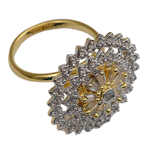 Adjustable Simulated Diamond Ring