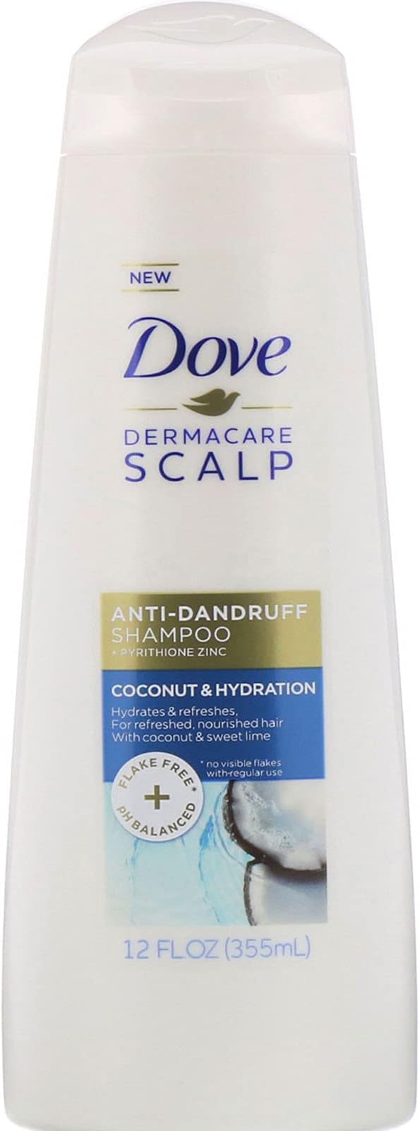 DoveDermaCare Scalp Coconut & Hydration Anti-Dandruff Shampoo 12 oz