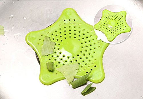 3Pcs Starfish Rubber Sink Strainers - Drain Hair Catcher - Kitchen Sink Strainer Stopper Silicone Drain Cover - Tub Drain Hair Catcher, Bathroom Sink Drain Strainer For Sink, Bathtub Strainer #TOP4