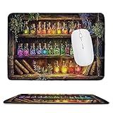 マウスパッド 小型 ゲーミングマウスパッド 30 x 25 cm 洗える 防水 滑り止め ズレない デスクマット おしゃれ キーボードパッド 快適操作性 ゴム底 耐洗い表面 耐久性 ゲーム 仕事 ホーム用 オフィス - カラーボトル g-76