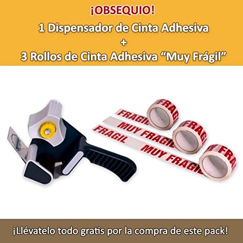 1 Pack cajas de mudanza GRANDE. 108 Cajas de diferentes tamaños + accesorios. Alta resistencia.