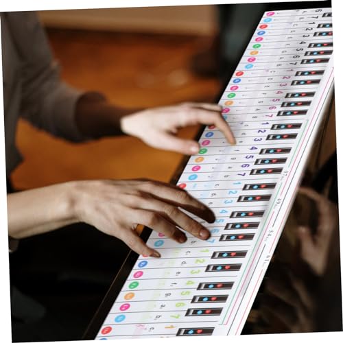 Toyvian 88 Handroll Papier De Pratique Piano Doigté Tableau Comparatif Piano Doigté Tableau De Pratique Piano Clavier Autocollant Claviers Piano Clavier Papier D’Enseignement Portable - Les Beatles, Paul McCartney, John Lennon, RIngo Starr, George Harrison Toyvian 88 Handroll Papier De Pratique Piano Doigté Tableau Comparatif Piano Doigté Tableau De Pratique Piano Clavier Autocollant Claviers Piano Clavier Papier D'Enseignement Portable – Image 7