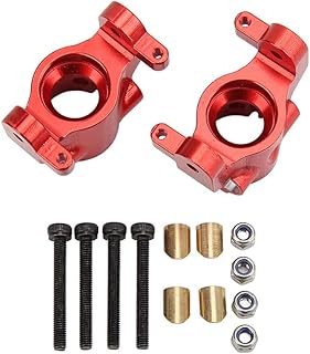 C31435RED Alloy Machined Front Caster Blocks for Axial 1/10 RBX10 Ryft 4WD Rock Bouncer