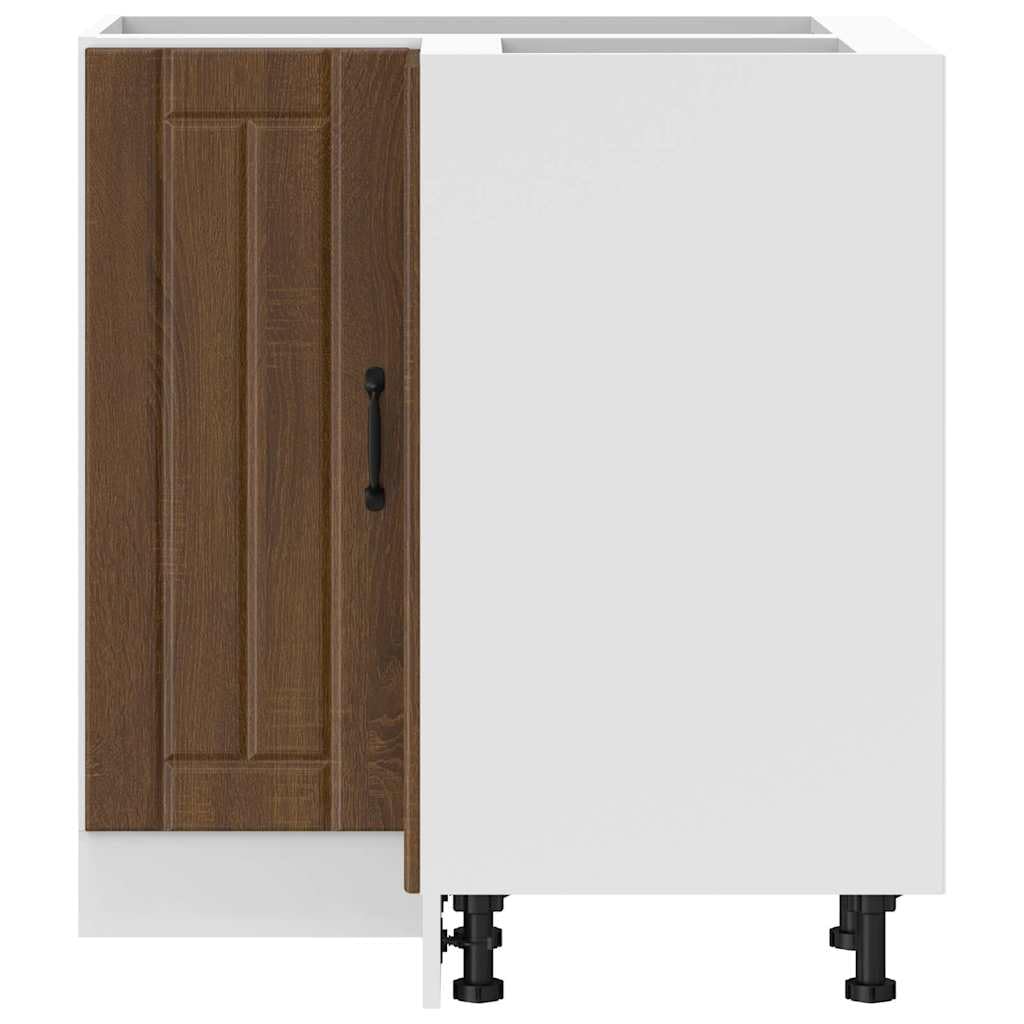 Lucca - Mobiletto angolare da cucina con piedini regolabili, molto spazioso, materiale robusto, adatto per armadietti da cucina, vetrine, buffet, credenza