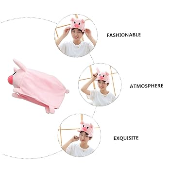 Amazon.co.jp: NOLITOY 1個 豚のかぶりもの 豚の耳帽子 豚耳