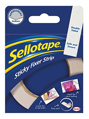 Price comparison product image Sellotape 12493X 3796 Sticky Fixer Strip Double-Sided Roll 25mmx3m