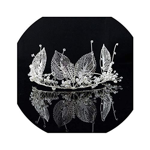 Preisvergleich Produktbild Carr Coverdale Crown Tiara mit Strasssteinen, Krone, Brautschmuck, Hochzeitsaccessoires, Geburtstagsgeschenk, Weiß