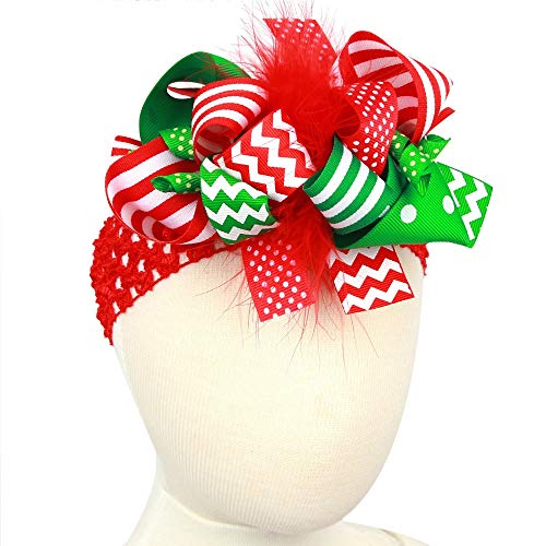 PGXT Baby Girl Christmas Bow-knot Hairpin Headdress Headband Hair Band D020