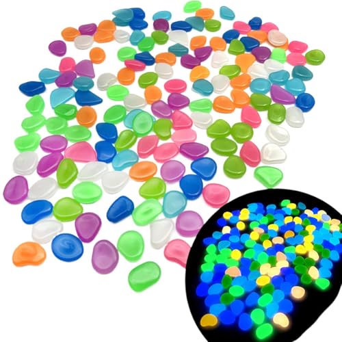 Guijarros fosforescentes multicolores de alta densidad para paisajismo selecto 5
