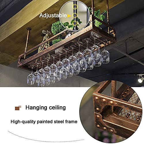 Porte-bouteilles de vin suspendus pour libérer vos plans de travail - 5