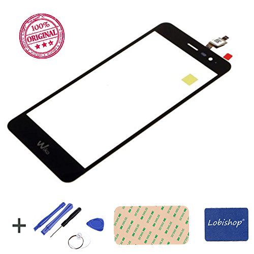 Lobishop Originale Vitre Ecran Tactile avec Logo pour Wiko Tommy 2 Vendu avec Outils + Adhésif à découper + Screen Cleaner