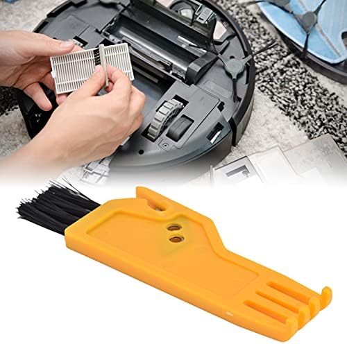 Miniatura 2 de URRNDD Cepillo de limpieza, cepillo de polvo ABS apto para aspirador barrido robot de mano Partes de aspirador (amarillo)