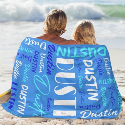 Personalized Blankets for Kids with Names Customized Blankets with Name for Adult Custom Blanket Gift for Birthday Christmas Valentines Day Gift