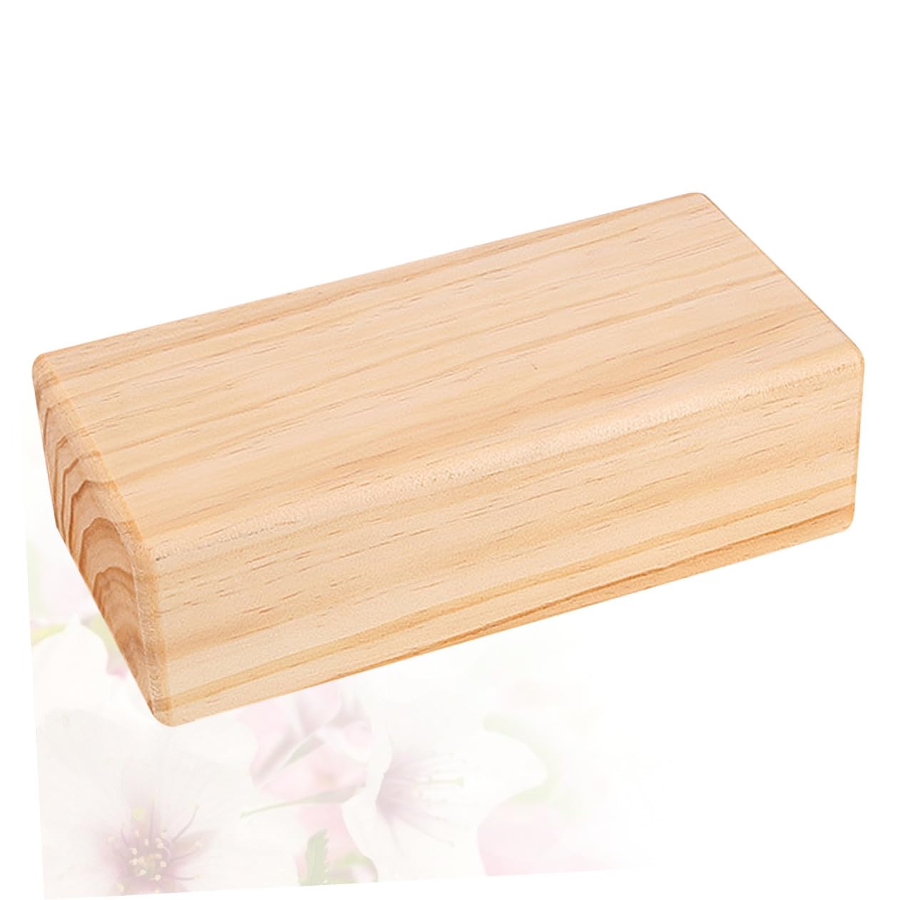 SUPVOX Bloque De Yoga Sólido De Madera Maciza Amarillo Claro, Antideslizante y Resistente, Accesorio De Yoga Ligero Para Ejercicios y Pilates, Adecuado Para Uso Diario y Entrenamiento Casa