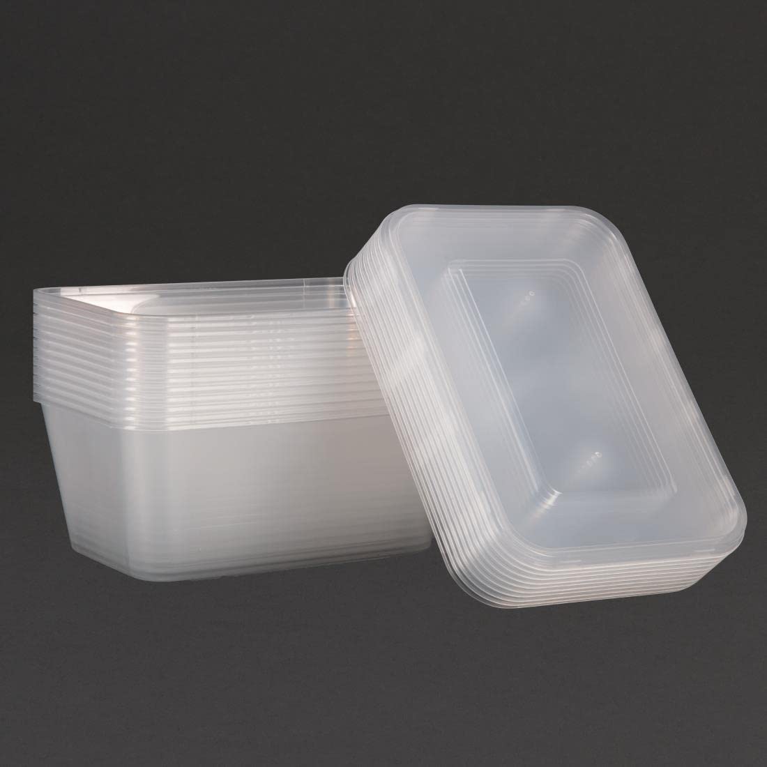 Clear Plastic Quality Containers Tubs With Lids Microwave Food Safe Takeaway