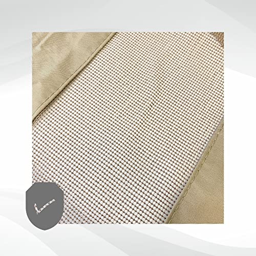 Formosa Covers | Premium Tight Weave Patio Sofa Cover With Adjustable Peel And Secure Fastener Strips Covers Furniture Up To 80" Long In Taupe #TOP5