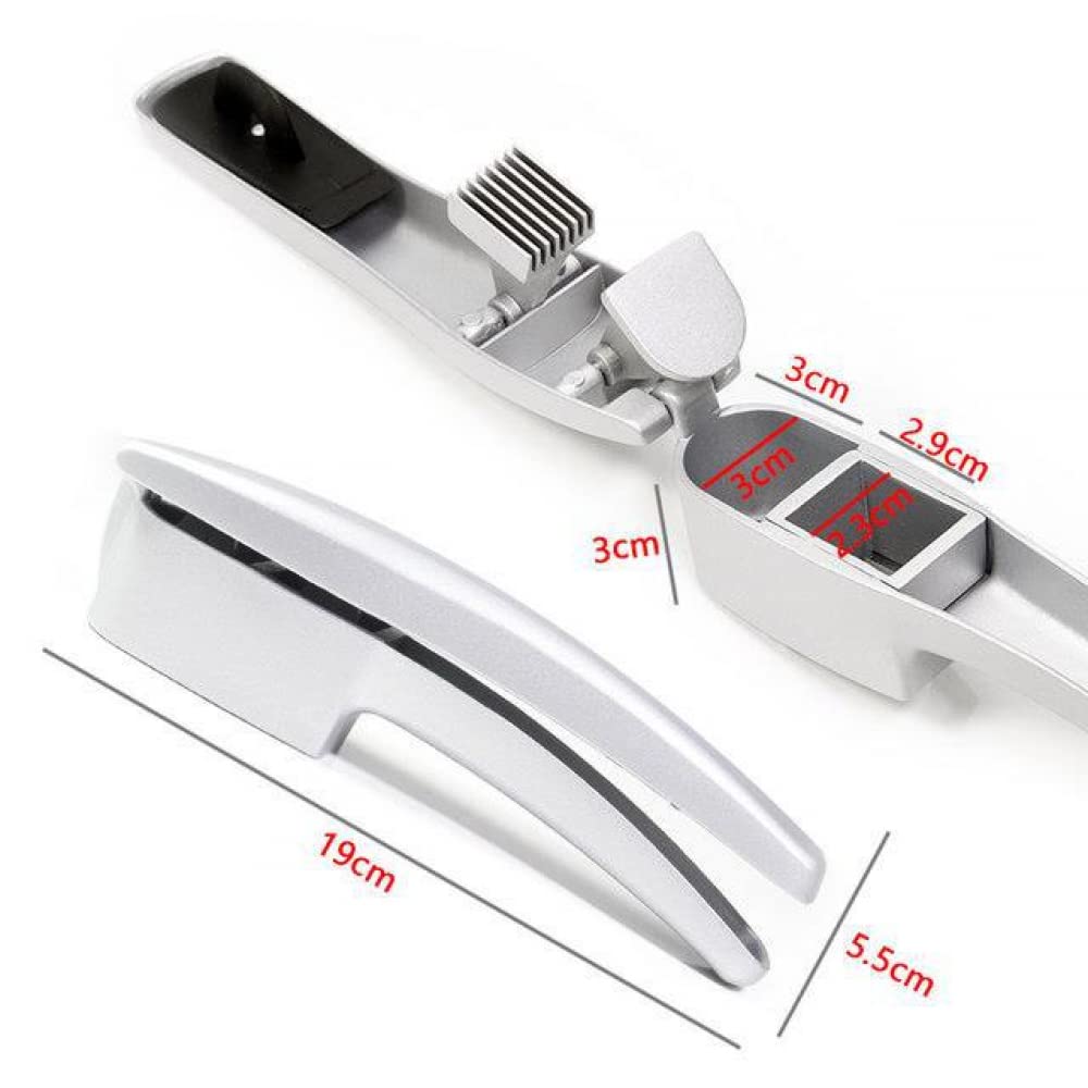 YXSH Máquina Trituradora De Rebanadas De Prensa De Ajo 2 En 1 - Picadora Y Rebanadora De Ajo Y Jengibre De Aluminio - Herramientas De Cocina con Función De Aplastamiento