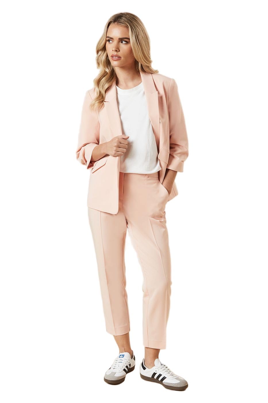 Dorothy Perkins Petite Ankle Grazer Trouser, 10, Blush