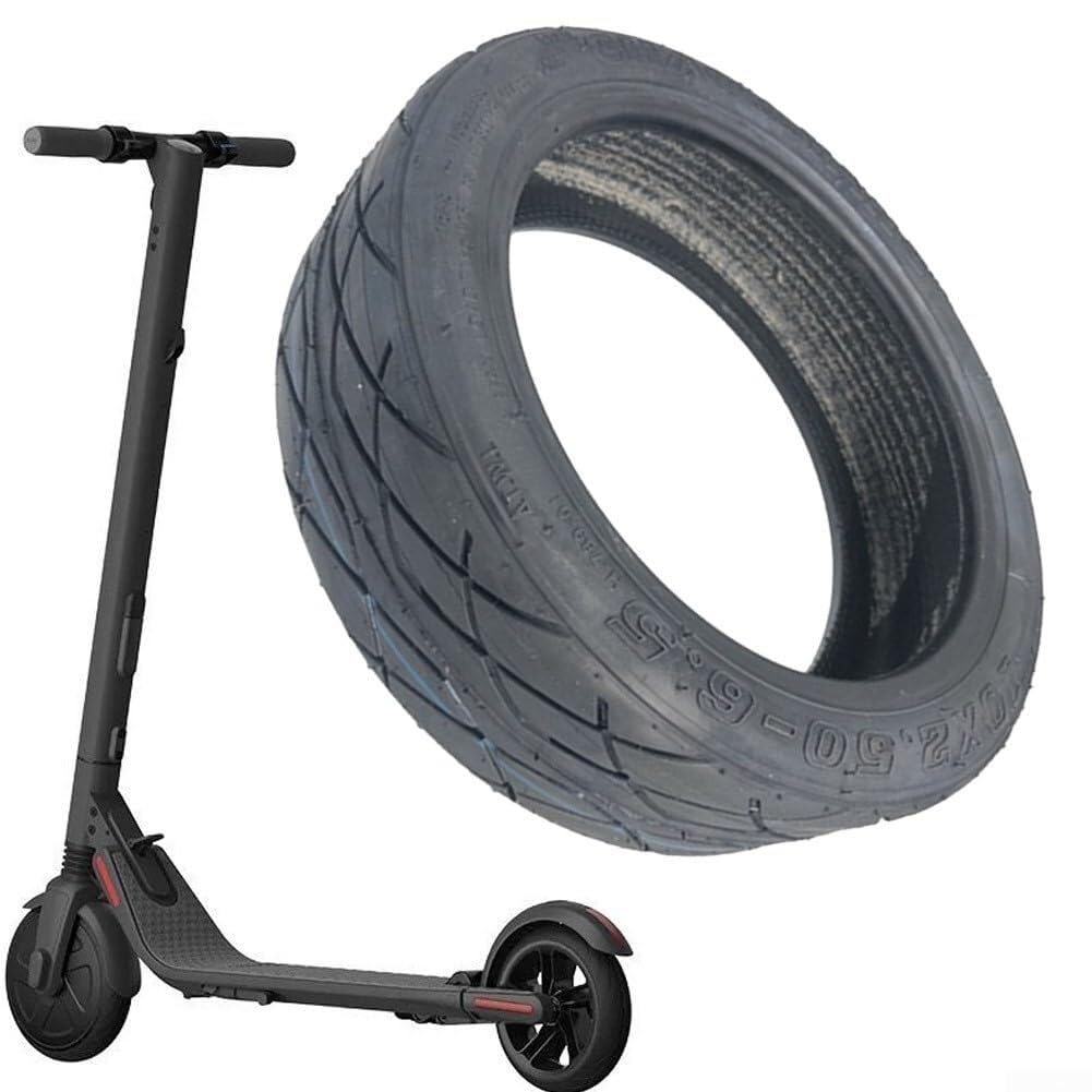 Neumático de Caucho Macizo de 10 Pulgadas para patinetes eléctricos, antipinchazos, de Alto Rendimiento, para Uso Diario en Cualquier Clima.