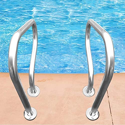 Rails de sécurité à 3 coudes pour entrée de piscine sans risque de chute - 7