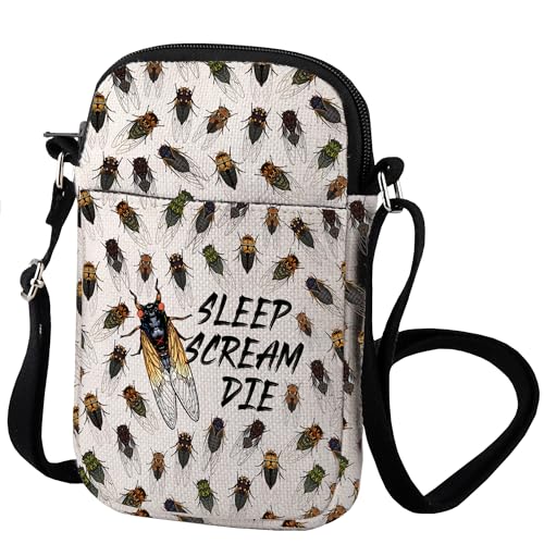 Zuo Bao Sleep Scream Die Cicada Inspire - Bandolera para amantes de los insectos, Sleep Scream, INCH