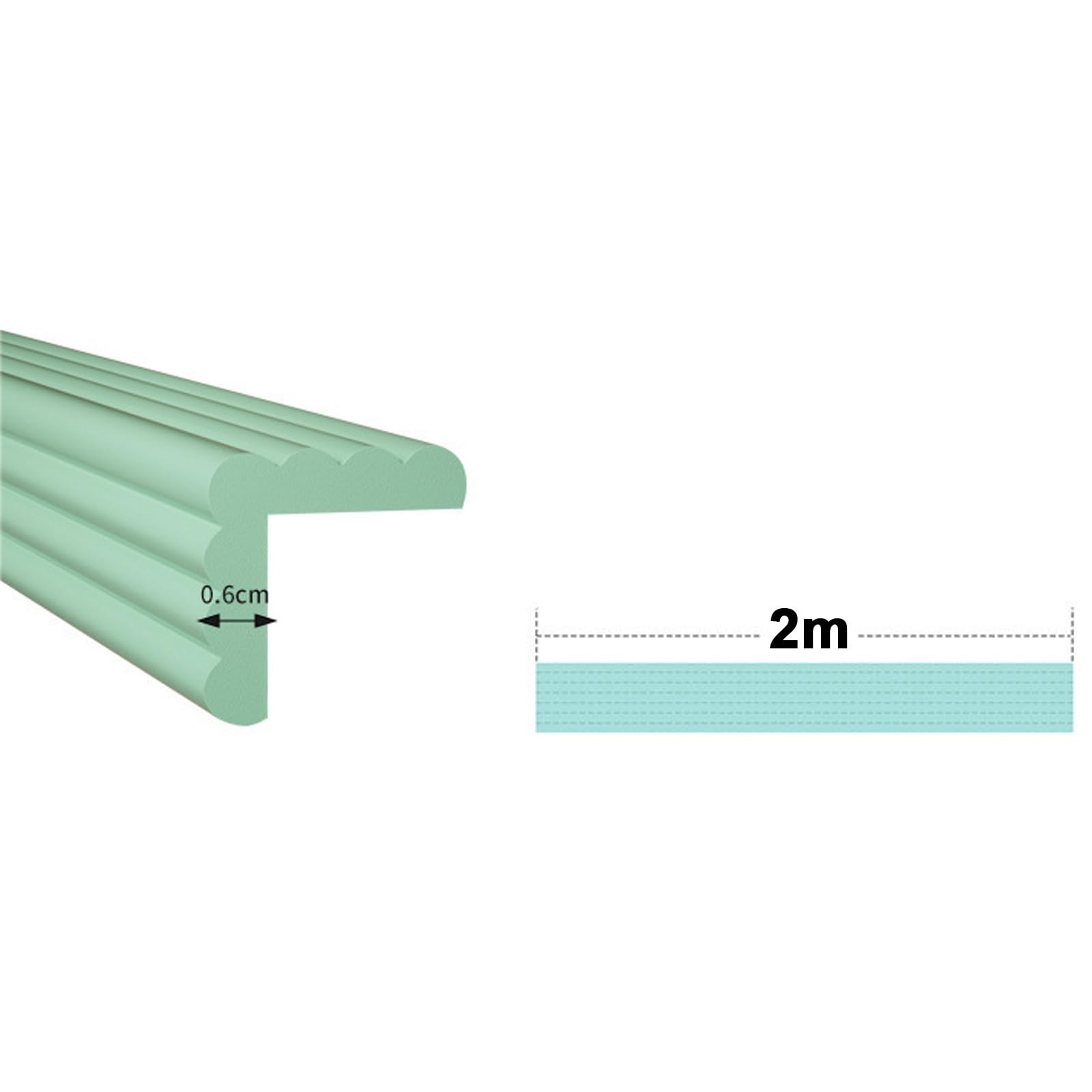 Lot de protections d'angle en forme de W en mousse souple NBR pour bords de meubles - 10 m - Bleu - Pour la sécurité des bébés et des enfants - Plusieurs tailles