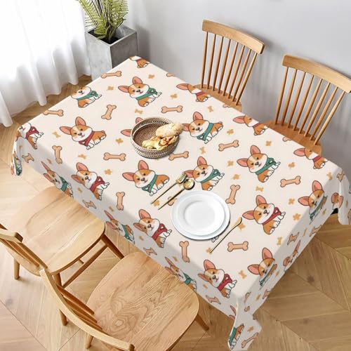 Nappe Corgi Mignon antitache pour protéger votre table de jardin sans effort - 2