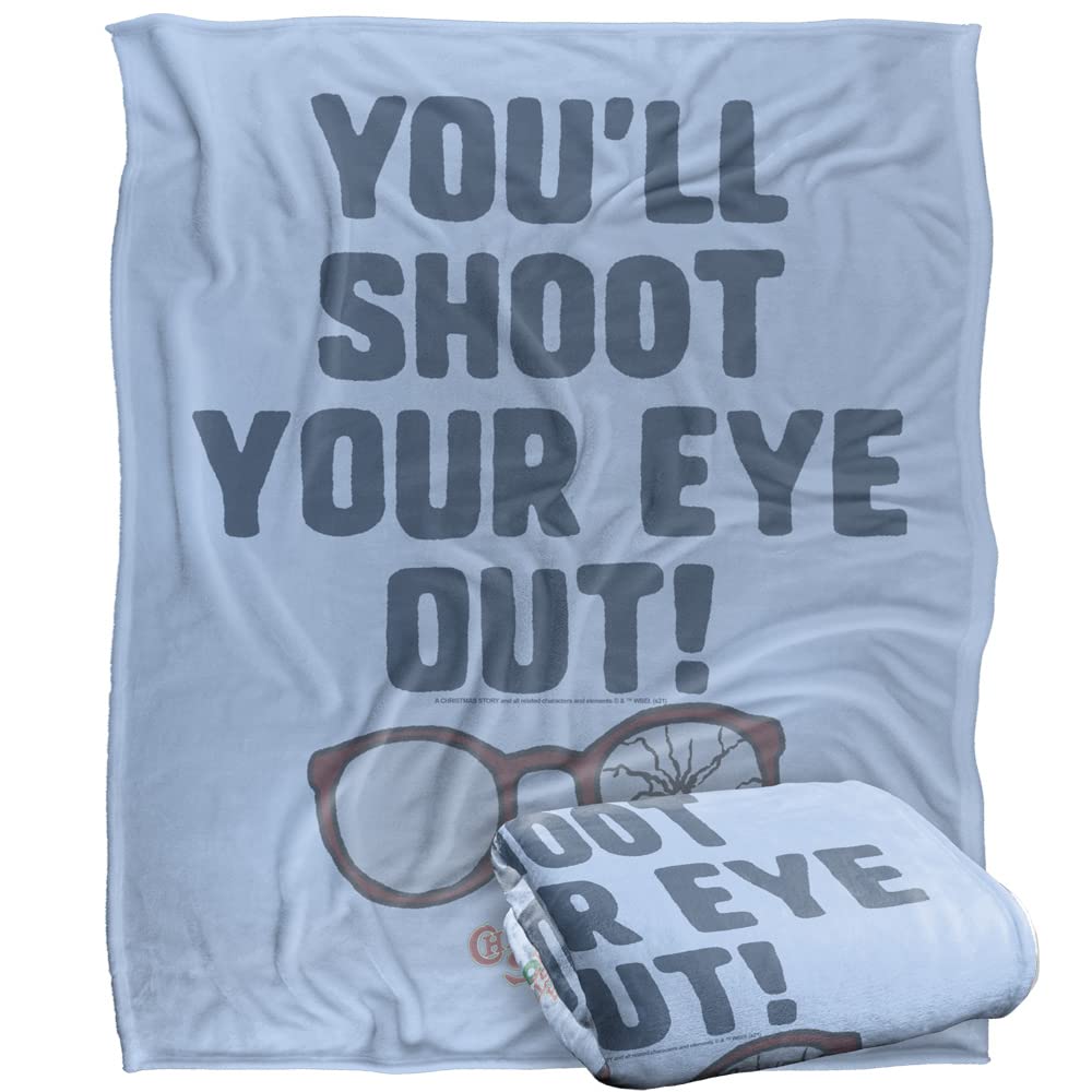A CHRISTMAS STORY Blanket, 152 x 127 cm You'll Shoot Your Eye Out Silky Touch Super Soft Throw Blanket