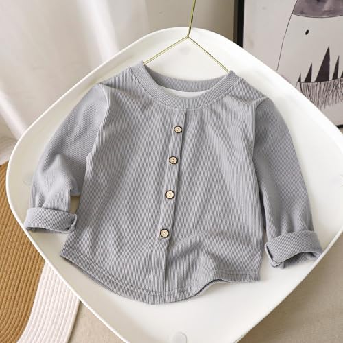 Toddler Girls Boys Crewneck Sweater Casual Fall Winter Tops Kids Ribbed Pullover Sweatshirt Soft Shirt Tops for Teens2