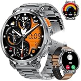 【Plus de 100 modes sportifs】La montre homme connectée prend en charge 100+ modes de sport, y compris le cyclisme, la course, le basket-ball, le football, l'escalade et plus encore. Le fitness tracker smartwatch surveille les données clés telles que la fréquence cardiaque d'exercice, la distance parcourue, la vitesse, les calories brûlées et plus en temps réel pour aider à suivre et à améliorer votre performance athlétique.