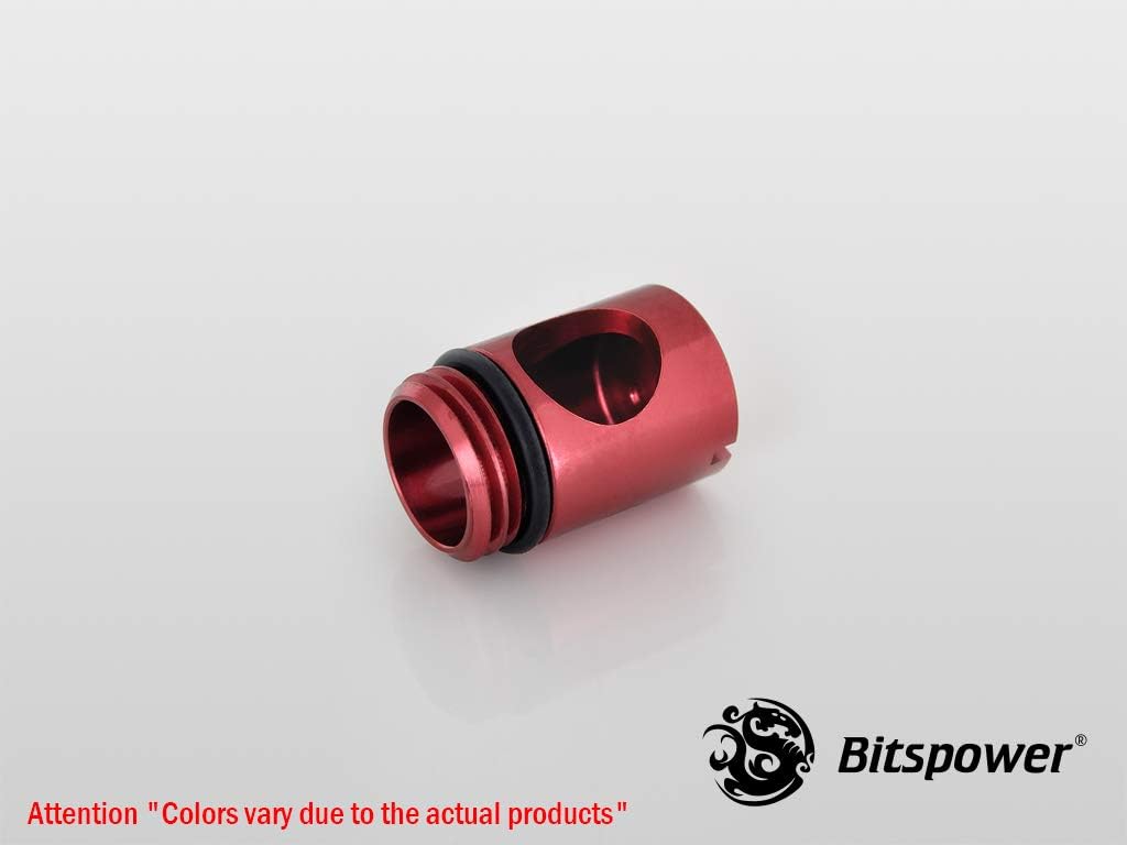 Bitspower G1/4" in-Side 90° Diversion Fitting, Deep Blood Red