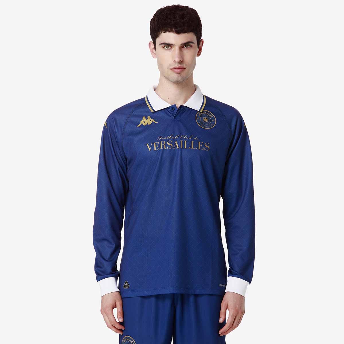 Kappa Kombat Home Versailles LS ACT Jersey Versailles | MAN | Size M | Blue/White/Gold