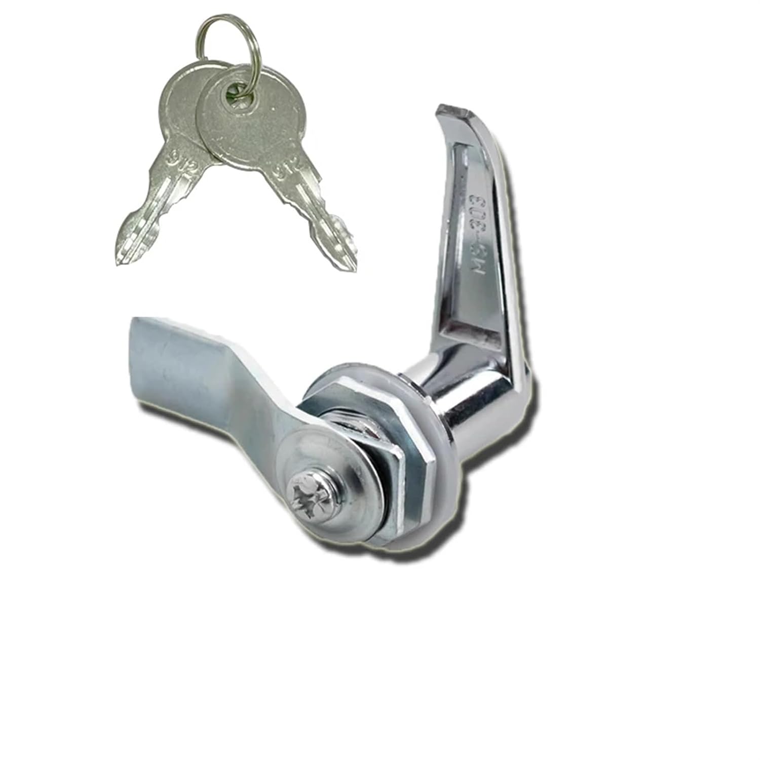 Zinc Alloy Power Distribution Box Switch Cabinet Door Locks Handle Chassis Electric Meter Box Handle Electric Cabinet(3set-Zinc-Key)