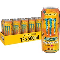 Monster Energy Khaotic Juice, Bebida Energética- Pack de 12