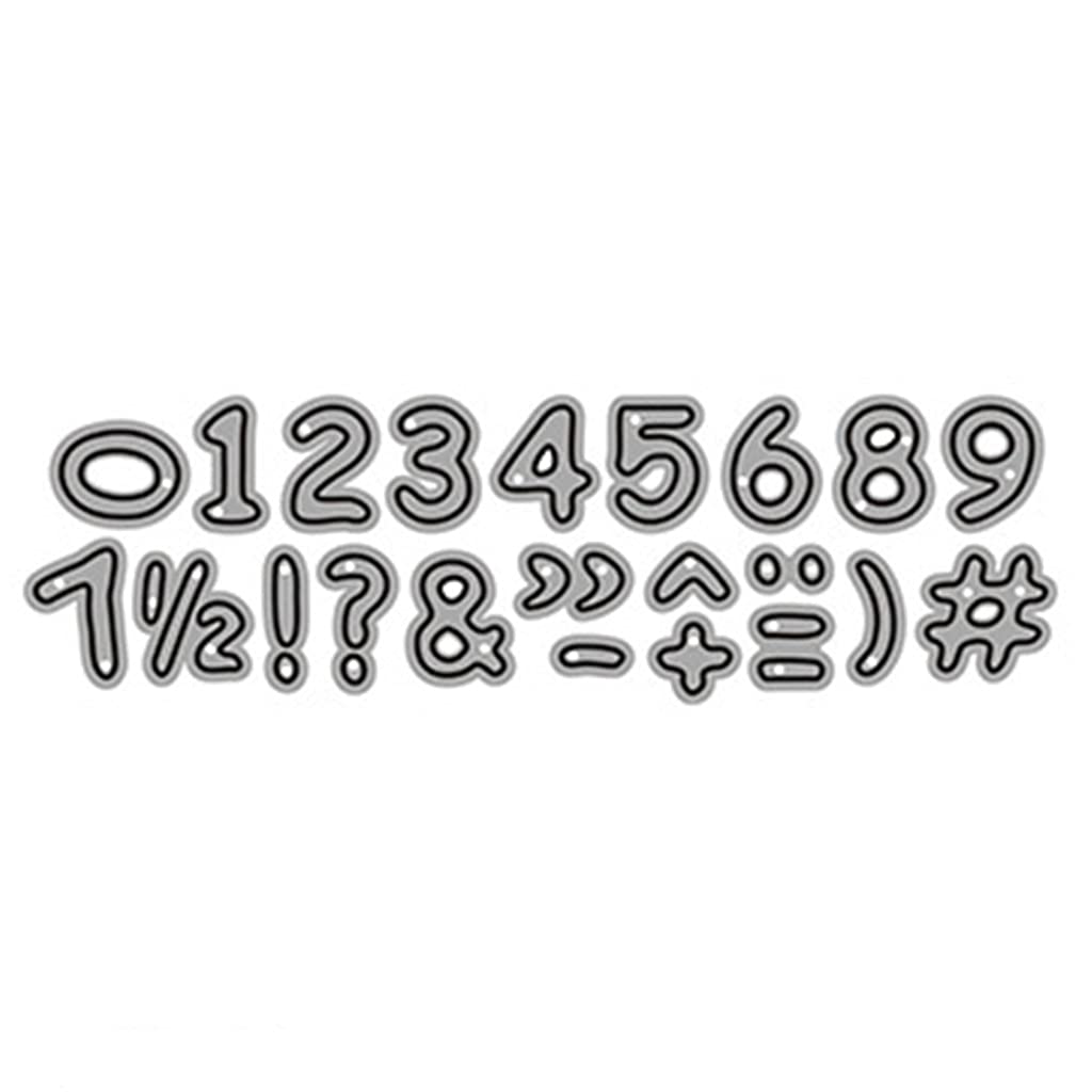 Amazon.co.jp: Beimus カッティングダイス、数字文字メタル